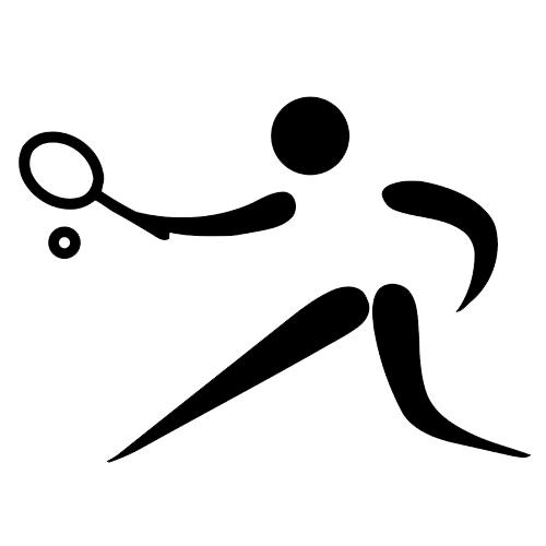 girl holding tennis ball and racquet